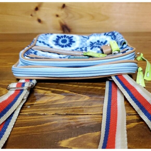 Lily Bloom Cross Body Handbag~ Colorful Purse~ 6 Pocket. - Picture 4 of 7